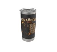 The Grandpa Code Funny Bigfoot Camping Humor Quote Stainless Steel Insulated Tumbler