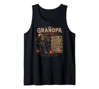 The Grandpa Code Funny Bigfoot Camping Humor Quote Tank Top