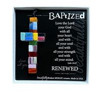 The Grandparent Gift Handmade Mosaic Baptism Cross