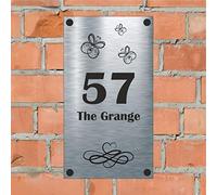 The Grange Vertical Aluminium House Sign Personalised With Your House Name/Number