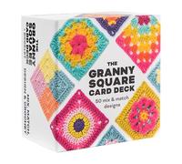 The Granny Square Stitches Card Deck - The Written Crochet Patterns, 3D Knitting Granny Squares Modern Designs to Crochet,1 Set 50 Crochets Mix Patterns Designs Cards (AA)
