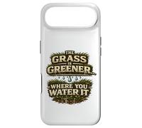 The Grass Is Greener Where You Water It Motivational Quote Case for iPhone Air