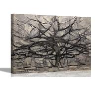 The Gray Tree by Piet Mondrian Canvas Prints Wall Art Pictures Hanging Artwork Living Room Conservatory Landscape Large 76 x 50cm (30 x 20 inches)