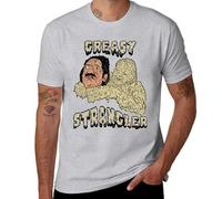 The Greasy Strangler T-Shirt.png T-Shirt Funny t Shirt Tee Shirt Blank t Shirts Men's Clothing Grey XL