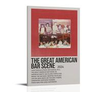 The Great American Bar Scene by Zach BryanAdvanced Oil Painting Murals with Waterproof, Anti Fouling, And Anti Fading Functions Are Suitable for Decoration in Living Rooms, Bedrooms, And Offices, And