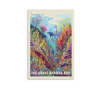 THE GREAT BARRIER REEF Lord of Rings Movie Vintage Travel Poster Wall Art Poster Prints Home Decor Picture Canvas Painting Posters 12x18inch(30x45cm)