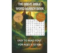 The Great Bible Word Search Book: The Great Bible Word Search Book: Word Searches with Easy to Read Print about people, place, and events in the ... Gift for Vacations, Holidays and Free Times