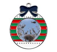 The Great Blue Heron Birds Christmas Tree Ornaments Decor Circular