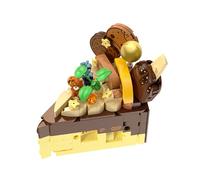 The Great British Bake-Build: 349-Piece Collectible Cake Slices Building Set | Create Showstopper Cake by Completing 7 Series | Medium Construction Blocks (Decadent Fudge Swirl(349pcs))