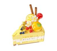 The Great British Bake-Build: 349-Piece Collectible Cake Slices Building Set | Create Showstopper Cake by Completing 7 Series | Medium Construction Blocks (Zesty Lemon Drizzle(308pcs))