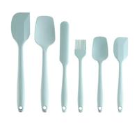 The Great British Bake Off Silicone Spatula Set, Accessories for Cooking with Spatula for Baking, Palette Knife & More, Official GBBO Logo, Duck Egg Blue, 28cm x 8cm x 5cm
