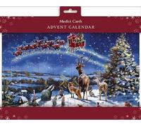 The Great British Card Company Magical Christmas Advent Seasonal Christmas Calendar - 24 x 34 cm - 24 Doors