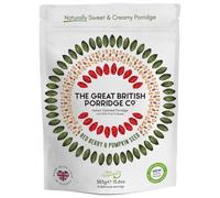 The Great British Porridge Co. Instant Porridge, Red Berry & Pumpkin Seed, Vegan, High Fibre, 385g Pouch