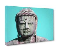 The Great Buddha Of Kamakura In Japan Canvas Print | Gallery Wrapped 30mm Frame Wall Art | 24x16 inches | Ready to Hang | Modern Religious Picture | Living Room Bedroom Lounge Office