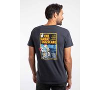 The Great Eggscape Back Print Artist T-Shirt Weird Fish Navy M