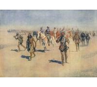 The Great Explorers. Coronado. Francisco VÔøΩzquez de Coronado y LujÔøΩn. After a work by American artist Frederic Sackrider Remington 1861 ÔøΩ 1909. This picture is number three in Remington's Great