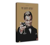The Great Gatsby Artwork Cover Movie Poster Canvas Poster Wall Art Decor Print Picture Paintings for Living Room Bedroom Decoration Frame-style 08x12inch(20x30cm)