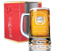 The Great Gifts Company Engraved 70th Birthday Pint Tankard Grandad Feature in a Gift Box