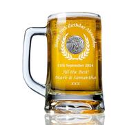 The Great Gifts Company Lawn Bowls Feature Men's Personalised Engraved 70th Birthday Bowling Pint Glass Tankard Gift for a Man