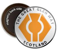 The Great Glen Way SCOTLAND Round Decorative Fridge Magnet