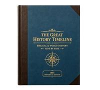 The Great History Timeline 23-Foot Fold-Out Biblical Chart | 6,000 Years of History, 21 Full-Size Panels, Hardcover Edition, Accordion-Style Format, Homeschool & Bible Study