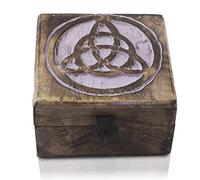 The Great Indian Bazaar Birthday Gifts Handmade Decorative Wooden Jewellery Keepsake Box With Lock & Key Jewellery Organizer Treasure Chest Trinket Holder Watch Storage Box Housewarming Gifts