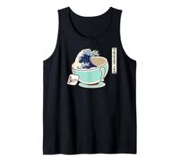 The Great Kanagawa Tea Japanese Artwork, Kawaii Kanagawa Tea Tank Top