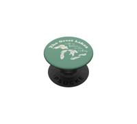 The Great Lakes Life is Better at the Lakes Vintage Map PopSockets Adhesive PopGrip