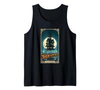 The Great Night Spooky Haunted House Scene Tank Top
