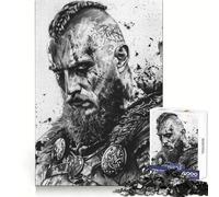 The Great Nordic Warrior Jigsaw Puzzles 1000 Pieces for Teenagers Think Game Peaceful Time Quality Edge Perfect Present (38x52cm)