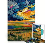 The Great Plains - Endless Horizon Jigsaw Puzzle for Adults 1000 Pieces Think Smart Toy Home Enjoy Accurate Cut Wall Art Decor (38x26cm)