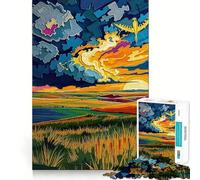 The Great Plains - Endless Horizon Jigsaw Puzzles 1000 Pieces for Adults Memory Boost Warm Time Image Assembly Fine Art Piece (50x75cm)