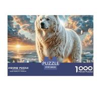 The Great Pyrenees, 1000-piece Puzzle Set, Enjoyable Mental Challenge, Ideal for Art Lovers Or Special Occasions, Suitable for Ages 14+, Pet, 38x26cm/1000pcs