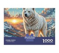 The Great Pyrenees 1000 Pieces Extra-thick Cardboard DIY Jigsaw Puzzle Loyal Pet Stress Releasing Birthday Toy Puzzles Gifts for Family, Friends 38x26cm/1000pcs