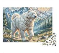 The Great Pyrenees 1000 Pieces Jigsaw Puzzles Engaging Educational Games Great Pyrenees in Mountains Jigsaw Puzzle Unique Puzzle Gift for Adults And Kids 70x50cm/1000pcs