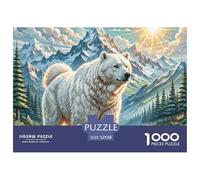 The Great Pyrenees 1000 Pieces Jigsaw Puzzles Engaging Home Decoration Jigsaw Puzzles Home Decoration for Adults And Kids 52x38cm/1000pcs