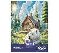 The Great Pyrenees Jigsaw Puzzles Puzzle for Adults Kids. 1000 Pieces Whimsical Challenge Toy Educational Games Home Decoration for Educational Games Gifts 70x50cm/1000pcs