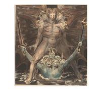 The Great Red Dragon and the Beast William Blake Art Prints on Canvas Classic Art Prints Wall Decor Famous Paintings William Blake Inspiring Living Room Bedroom Artwork 35x30cm(14x12in) poster
