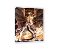 The Great Red Dragon and the Woman William Blake Art Prints on Canvas Classic Art Prints Wall Decor Famous Paintings William Blake Inspiring Living Room Bedroom Artwork 105x80cm(41x31in) Frame