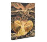 The Great Red Dragon By William Blake Canvas Print | Gallery Wrapped 30mm Frame Wall Art | 30x20 inches | Ready to Hang | Classic Animal Picture | Living Room Bedroom Lounge Office