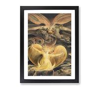 The Great Red Dragon By William Blake Framed Wall Art Print A4 Black