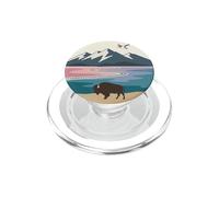 The Great Salt Lake Trail Utah Bison Pocket Logo PopSockets PopGrip for MagSafe