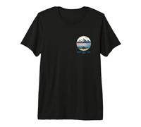 The Great Salt Lake Trail Utah Bison Pocket Logo Premium T-Shirt