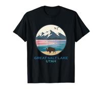 The Great Salt Lake Utah Bison Seagulls SLC Water Wildlife T-Shirt
