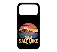 The Great Salt Lake Utah Tourist Vintage Retro Sunset Water Case for iPhone 17 Pro Max