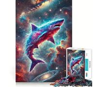The Great Shark Nebulae Teenagers 1000 Piece Jigsaw Puzzle Think Smart Toy Bonding Time Smooth Cut Santa Wish List (38x52cm)