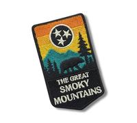 The Great Smoky Mountains Patch, Embroidered Patches for Clothes, Strong Adhesive Sticker Applique Embroidery Patches for Clothing, Fabric, Backpack, Hats, DIY