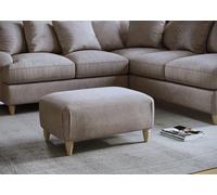 The Great Sofa Company Beatrice Footstool Faro Beige The Great Sofa Company Beige