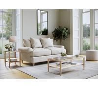 The Great Sofa Company Beatrice Medium Sofa Faro Linen in Beige The Great Sofa Company Beige