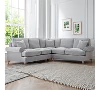 Sofas Express Mumbles Ice White Scroll Manhattan Sofa 2-Corner